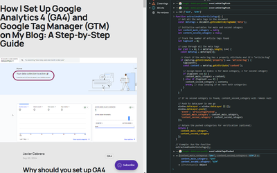 Debugging javascript code to push meta tag data into the dataLaye